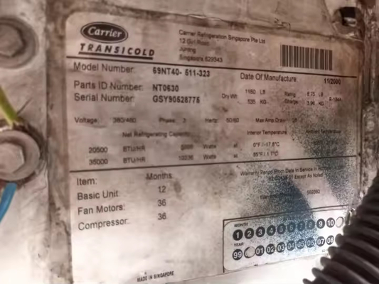 Μετασχηματιστής μεταφοράς 69NT40-511-323 Συσκευές ψύξης από δεύτερο χέρι