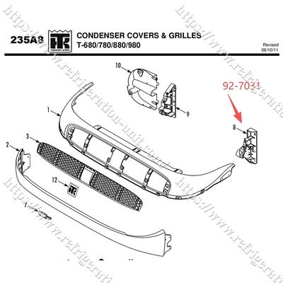 Θερμό KING στήριγμα καβούκι 927031/92-7031 διαθέσιμο για T-600M T-800M T-1000M T-680Pro T-880Pro T-1080Pro ανταλλακτικά μεταπώλησης