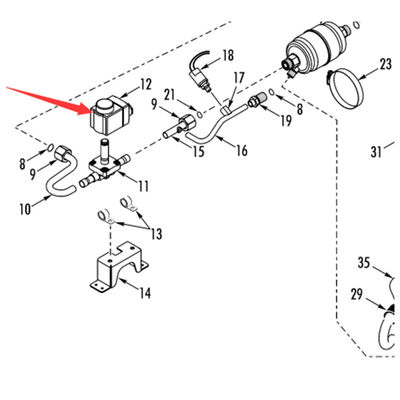 Θερμο King RV200 Γνήσιο Πηνίο Ηλεκτροβαλβίδας Θέρμανσης Μοντέλο 415047 12V 415051 24V