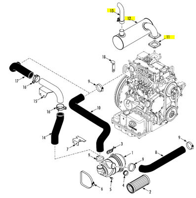 130983 3E71351G01 3E71352G01 Σιγαστήρας για Μονάδα Ψύξης SP THERMO KING Πώληση (130983TKA /116173) ανταλλακτικά aftermarket