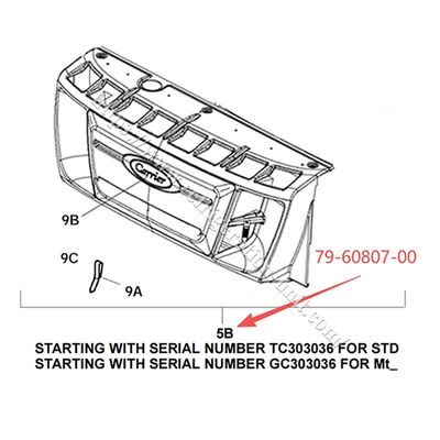 79-60807-00 Κεφαλοφόρος S550 S750 S850 Προσωπικό κάλυμμα δέρματος αρχικά ανταλλακτικά